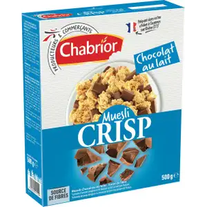 Milk Chocolate Crisp Muesli - Chabrior
