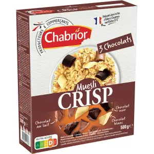 3 Chocolates Crisp Muesli - Chabrior