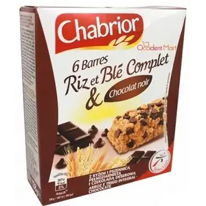 Rice and Whole Wheat & Dark Chocolate Bar - Chabrior