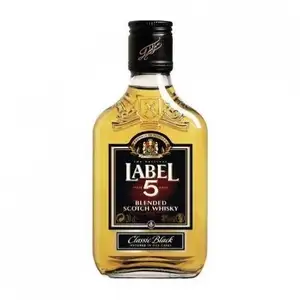 Label 5 Whisky Flask