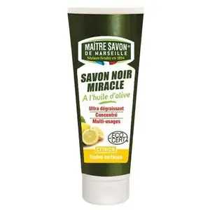 Lemon Black Soap Tube - Maitre Savon De Marseille