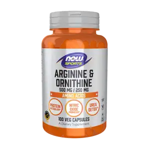 Arginine & Ornithine 500mg/250mg - NOW Foods