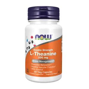 Double Strength L-Theanine 200mg - NOW Foods