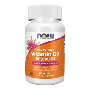 Max Potency Vitamin D3 50,000 IU - NOW Foods