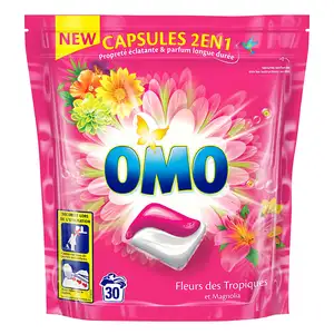 Tropical Flowers and Magnolia 2in1 Laundry Pods - Omo