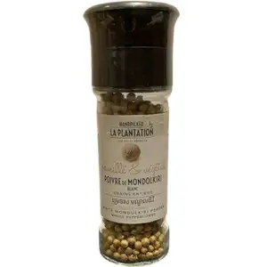 Whole Corns White Mondulkiri Pepper Grinder - La Plantation