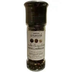 Whole Corns Mondulkiri Peppers Trio Grinder - La Plantation
