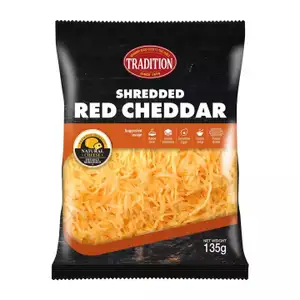 Shredded Red Cheddar - Tradition