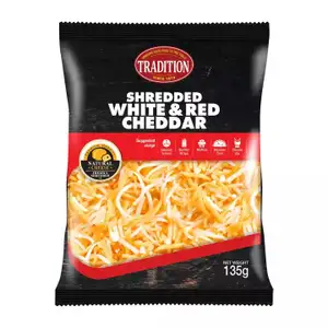 Shredded White & Red Cheddar - Tradition