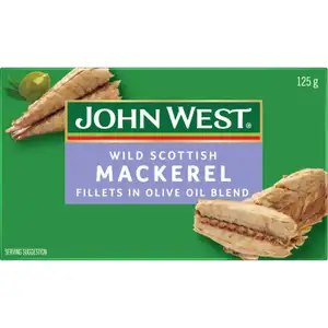 Mackerel Fillets In Olive Oil Blend - John West