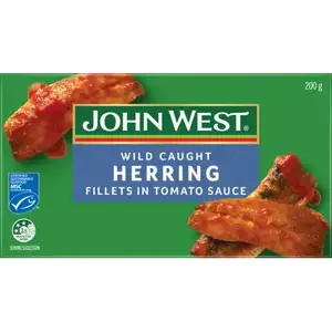 Wild Caught Herring Fillets in Tomato Sauce - John West