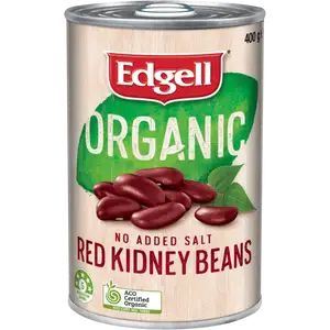 Organic Red Kidney Beans No Added Salt - Edgell