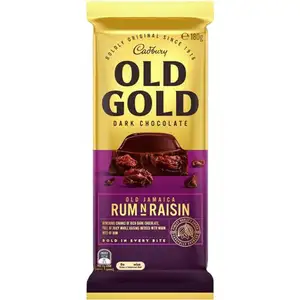 Rum and Raisin Old Gold Dark Chocolate - Cadbury