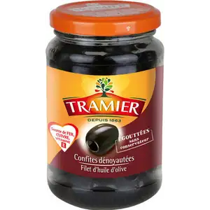 Pitted Candied Black Olives - Tramier