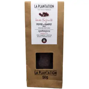 Whole Corns Red Kampot Pepper - La Plantation