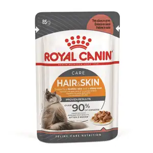 Hair & Skin Care Thin Slices in Gravy Pouch - Royal Canin