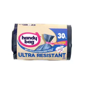 Ultra Resistant Garbage Bag with Removable Ties - Handy Bag