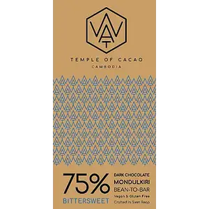 75% Bittersweet Dark Chocolate - Wat Chocolate