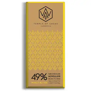 49% Peanut Butter Dark Chocolate - Wat Chocolate