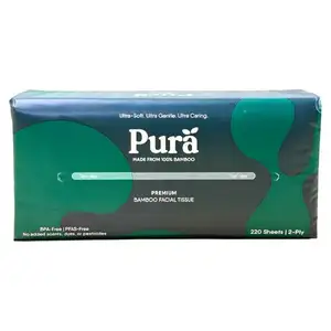 Pure Bamboo Premium Bamboo Facial Tissue - Pura