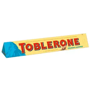 Swiss Milk Chocolate with Honey & Almond Nougat & Salted Caramelised Almonds - Toblerone