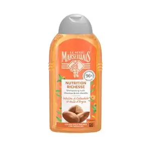 Calendula Infusion and Organic Argan Oil Shampoo for Dry to Very Dry Dair and Dry Scalp - Le Petit Marseillais