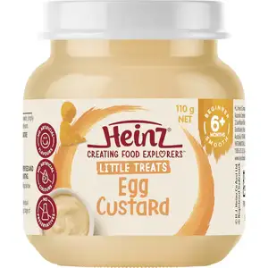 Baby Smooth Jar from 6 Months Plus, Egg Custard - Heinz