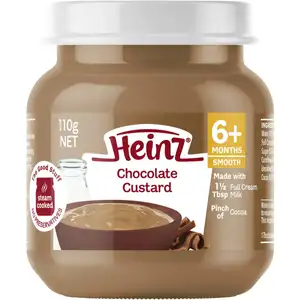 Baby Smooth Jar from 6 Months Plus, Chocolate Custard - Heinz