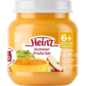 Baby Smooth Jar from 6 Months Plus, Summer Fruits Gel - Heinz