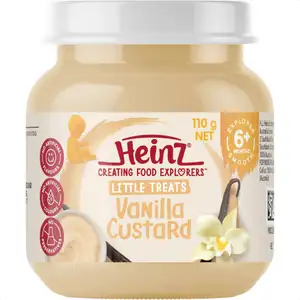 Baby Smooth Jar from 6 Months Plus, Vanilla Custard - Heinz