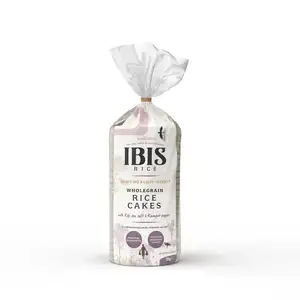 Organic Wholegrain Rice Cakes with Kep Sea Salt & Kampot Peppers - Ibis Rice