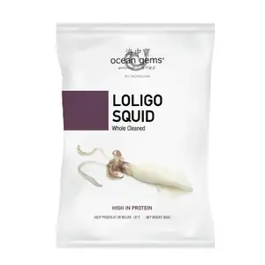 Whole Cleaned Loligo Squid 20-40 - Ocean Gems