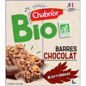 Organic Chocolate Cereal Bar - Chabrior