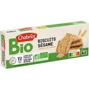 Organic Sesame Biscuits - Chabrior