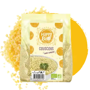 Organic wholewheat couscous - Happy Bio