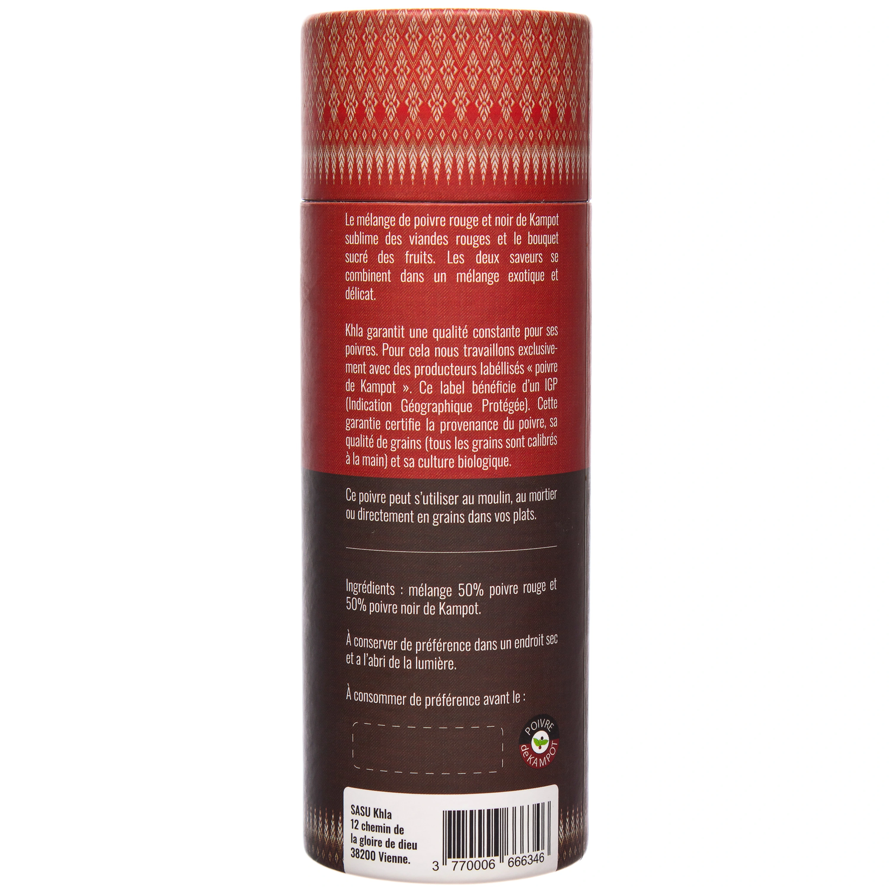 Organic Black and Red Kampot Pepper PGI - Khla 2