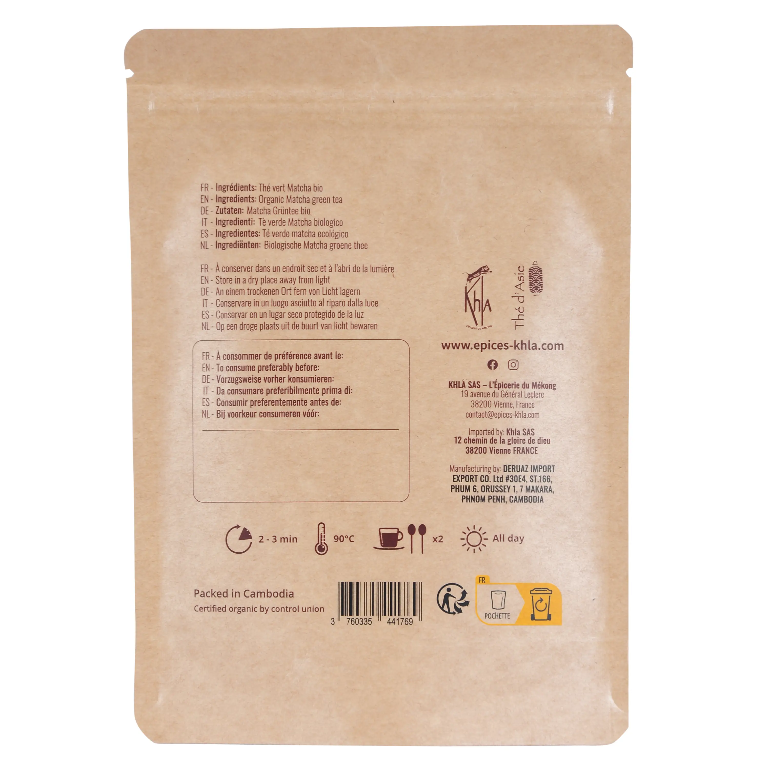 Organic Matcha Green Tea - Khla 2