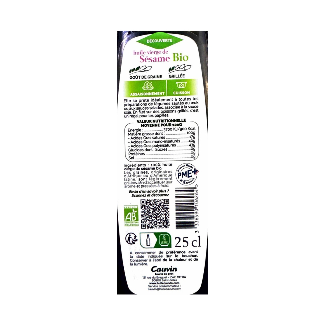 Organic Virgin Sesame Oil 2