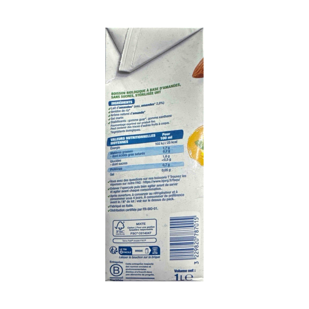 Organic Almond Milk No Added Sugar 3