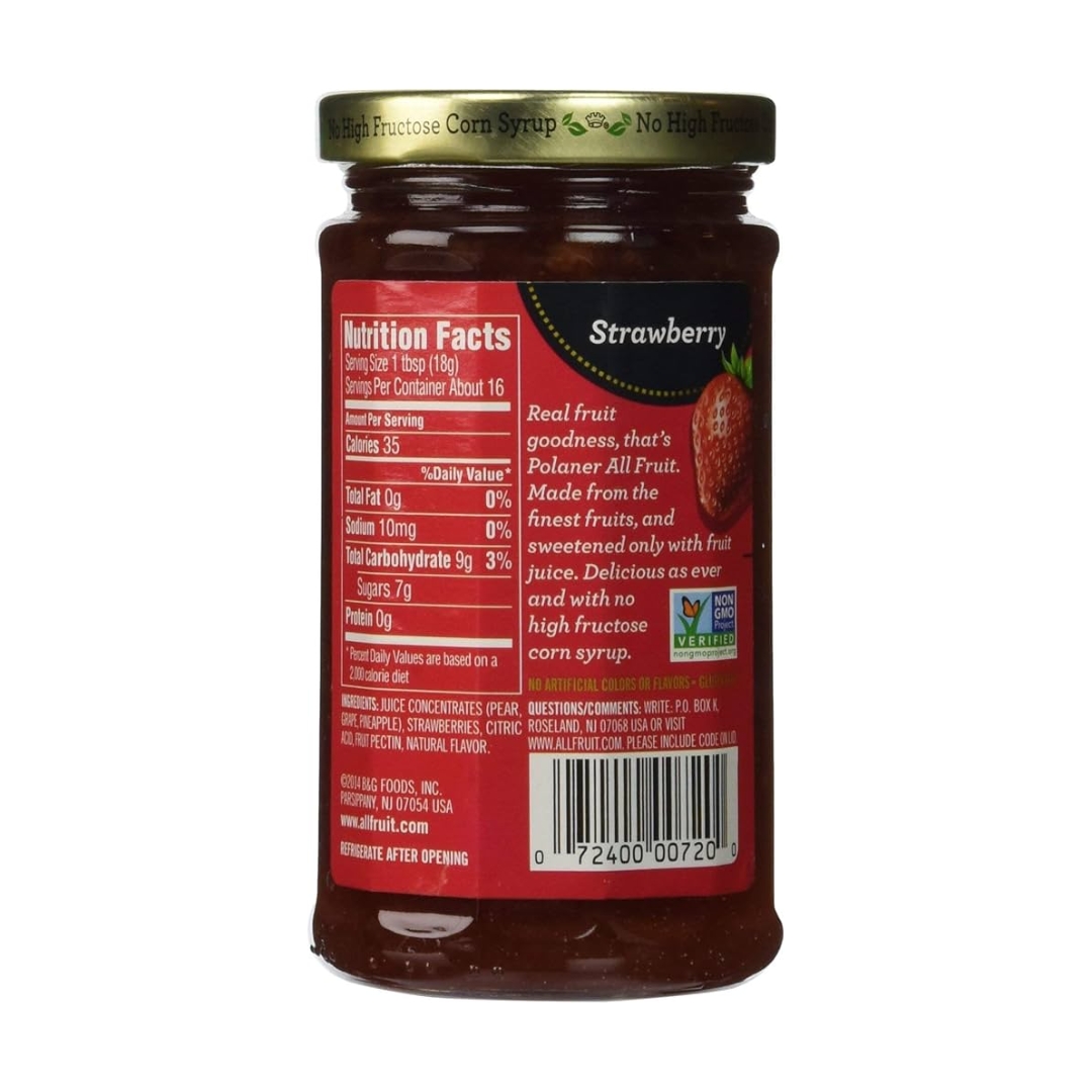 Spreadable Fruit Strawberry - Polaner 2