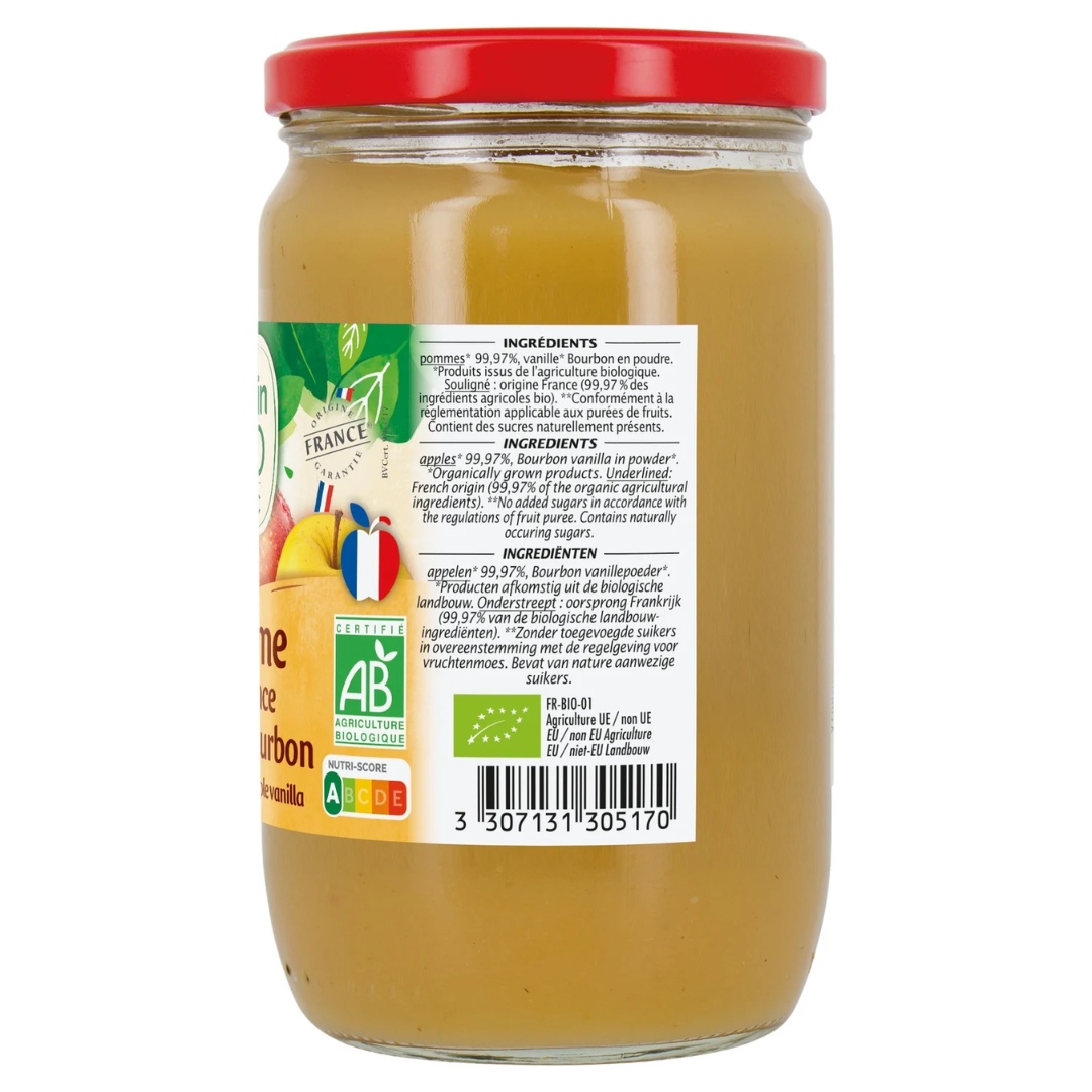 Organic Apple Vanilla Compote No Sugar Added 2