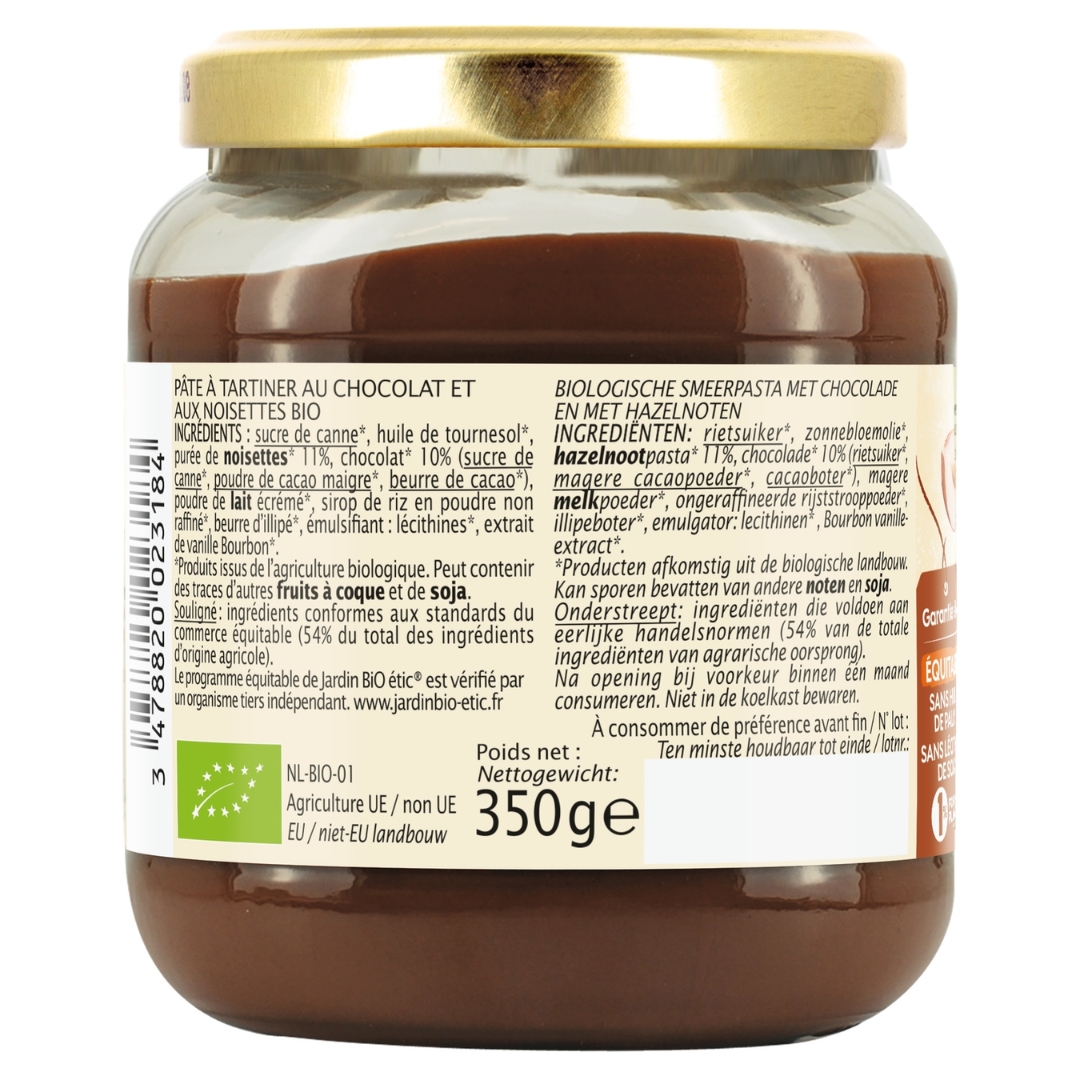 Organic Hazelnut Chocolate Spread 2