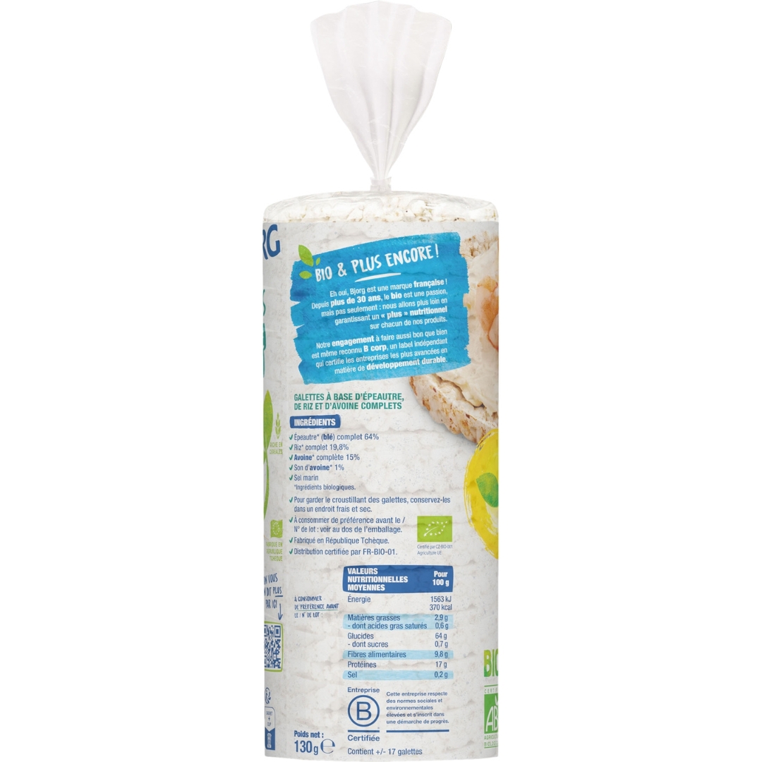 Organic Spelt Galette Oat Bran 2