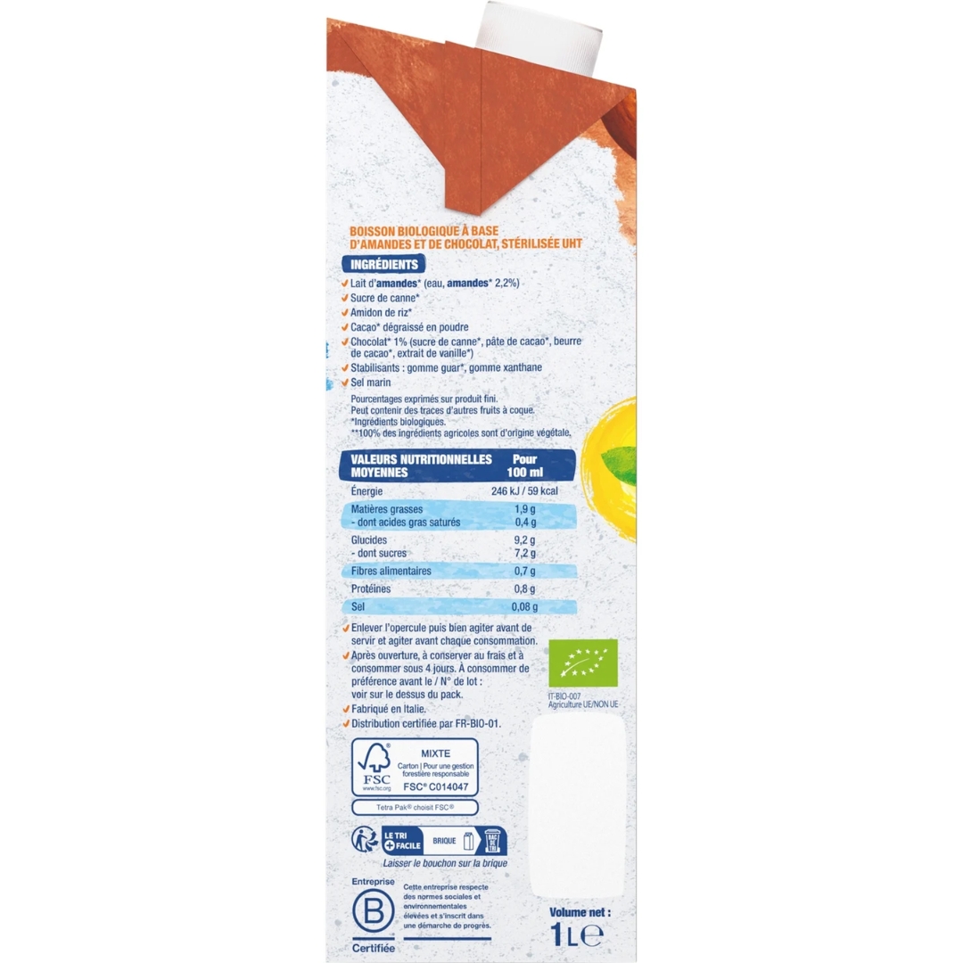 Organic Almond Chocolate Milk 2