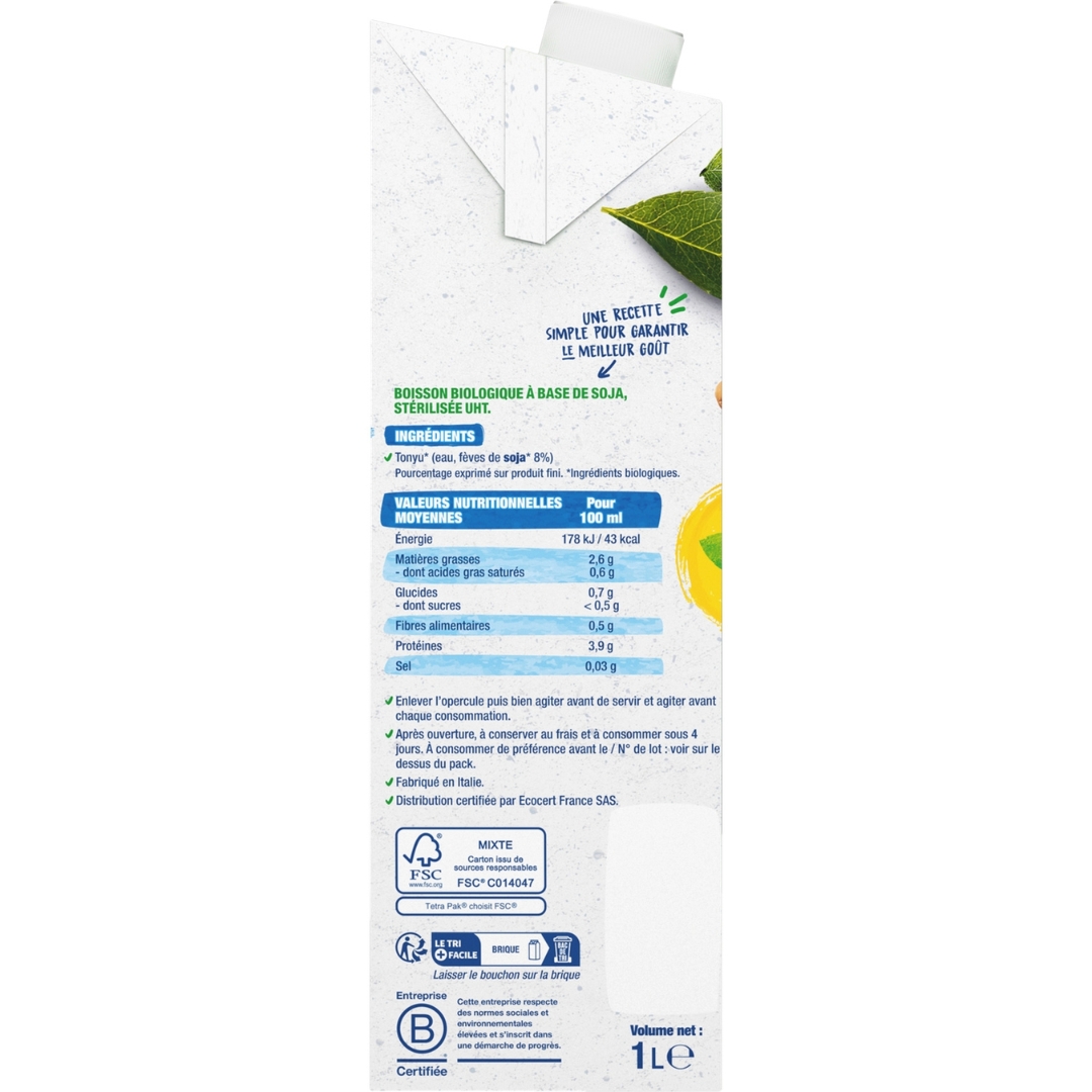 Organic Soya Sugar Free 2