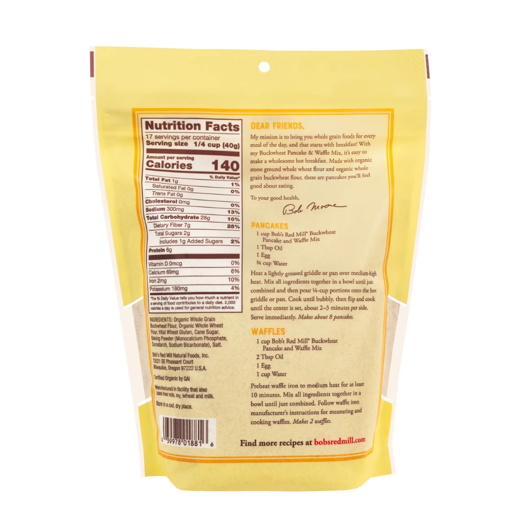Buckwheat Pancake & Waffle Mix Whole Grain 2