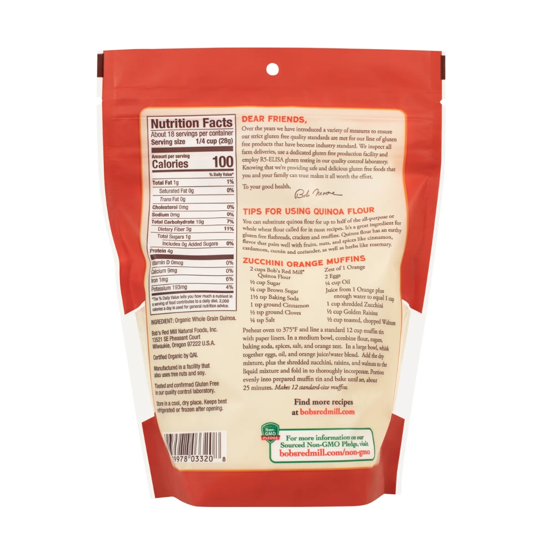 Gluten Free Organic Whole Grain Quinoa Flour 2