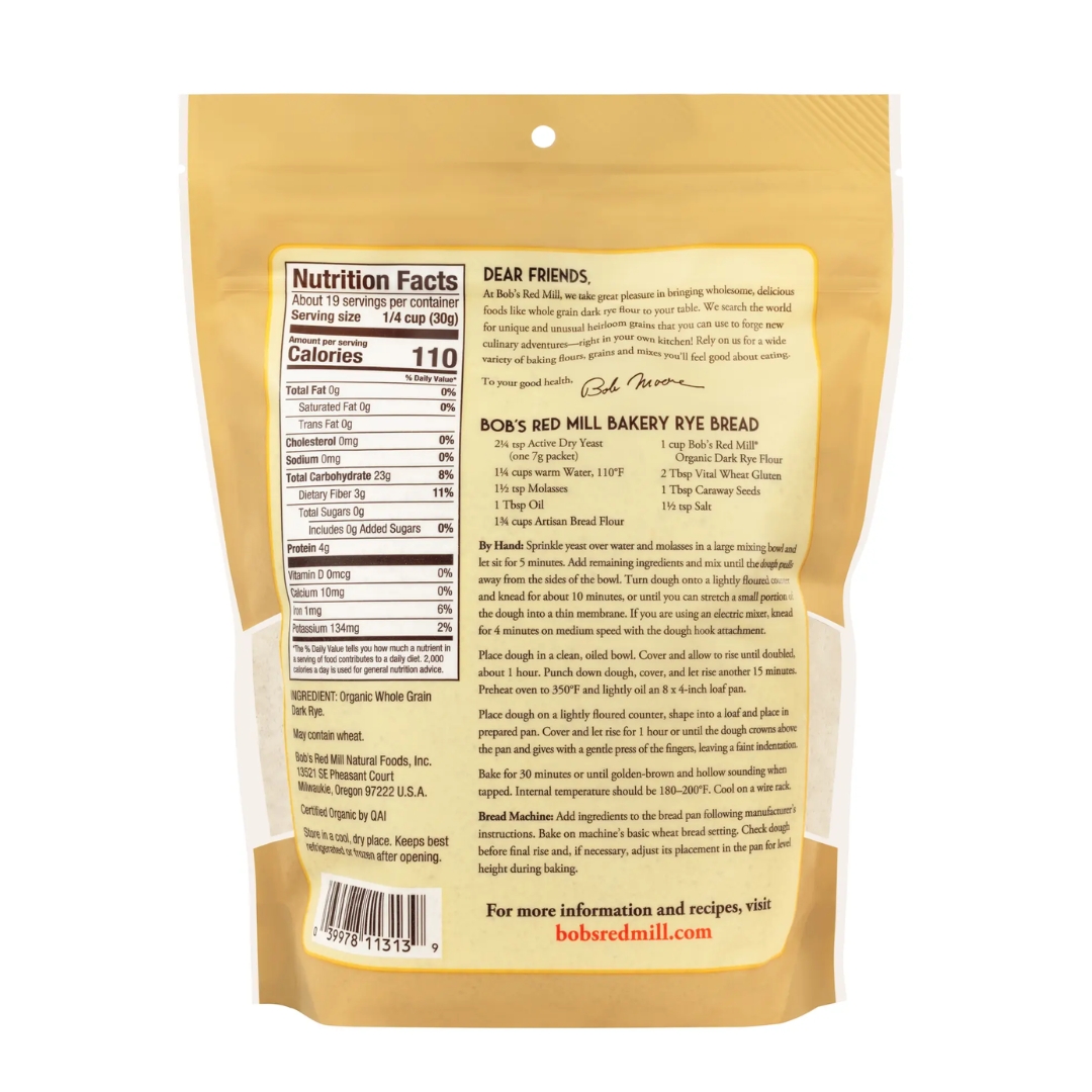 Organic Dark Rye Flour 2
