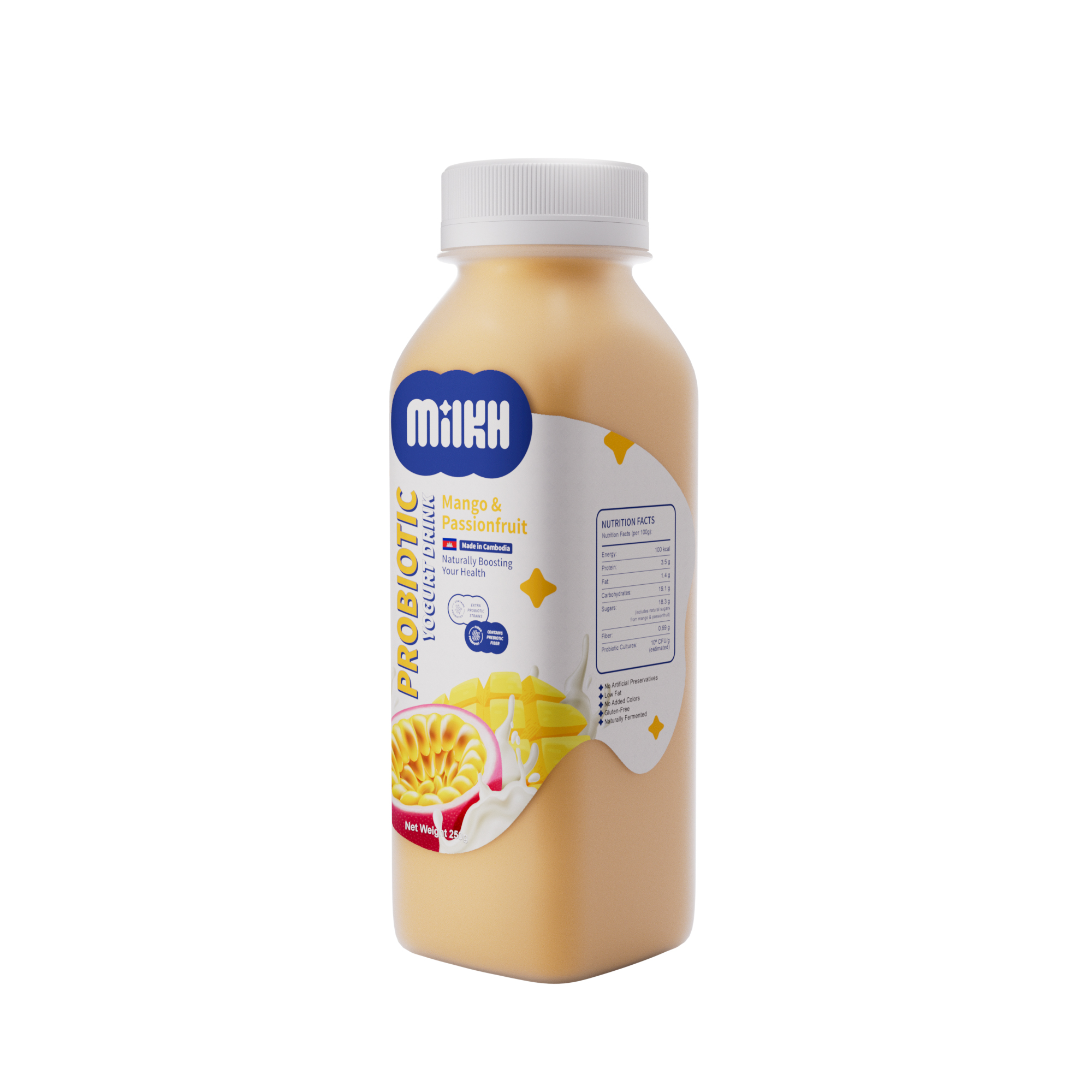 Probiotic Yogurt Drink Mango & Passionfruit 3