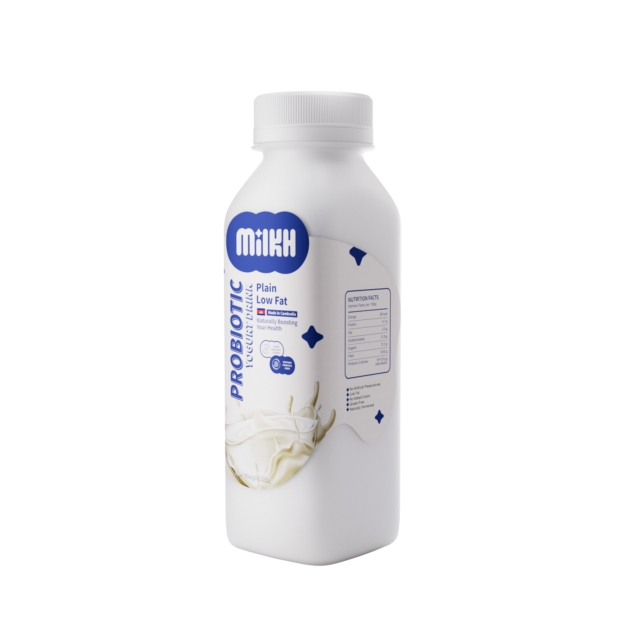 Probiotic Yogurt Drink Plain Low Fat 3